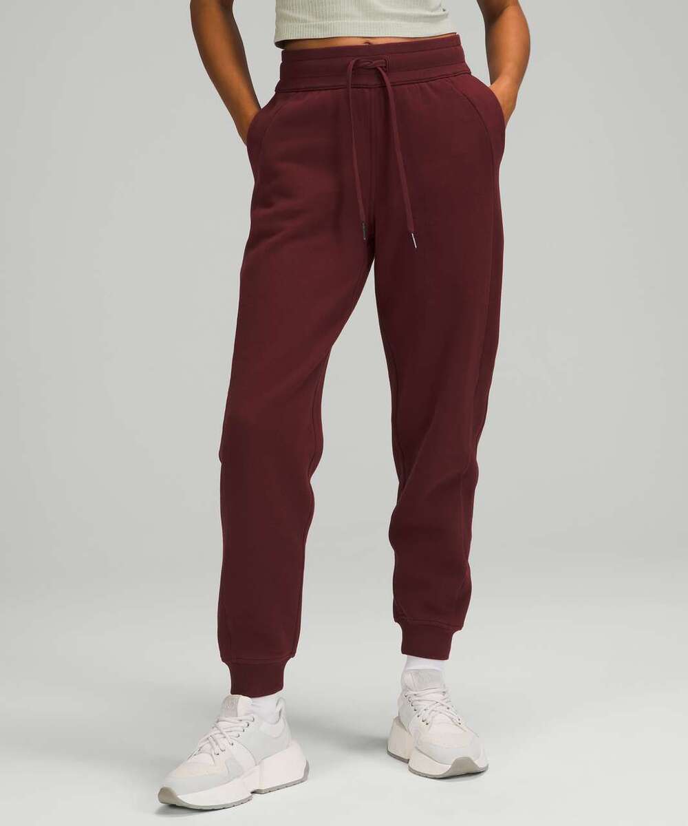 Lululemon Scuba High-Rise Jogger Fleece 28" Red Merlot Size 2